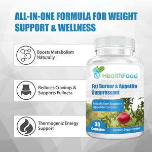 Top Quality Fat Burner & Appetite Suppressant Capsule Thermogenic Energy Support with Glucomannan Diatery <b>Supplement</b> - Product Image 3