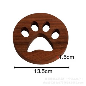 Posavasos cuadrado de madera con diseño oriental, tapete aislante de calor de madera de nogal para decoración de mesa - Product Image 5