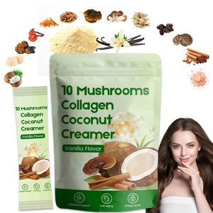 Collagène bovin OEM anti-âge, soutien digestif, boost d'énergie, crème de noix de coco aux champignons au collagène - Product Image 1