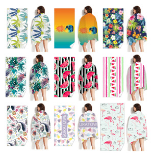 Summer Quick Dry Sandfree Beach Towel Microfibre Digital Print Beach Towel Custom Logo for <b>Family</b> Outdoor - Product Image 1