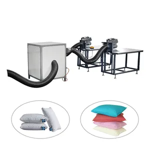 Machine de remplissage d'oreiller électrique à double tête de vente chaude Machine de remplissage de coussin semi-automatique