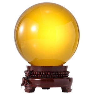 Ensemble d'ornements en boule de cristal K9, sphère en verre colorée avec gravure interne, décoration d'intérieur, cadeau artisanal - Product Image 5