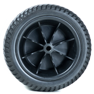 Roue en mousse Pu 7 pouces pneus en caoutchouc solide roues utilisées pour chariots ou outils voitures roue de brouette Anti-crevaison - Product Image 2