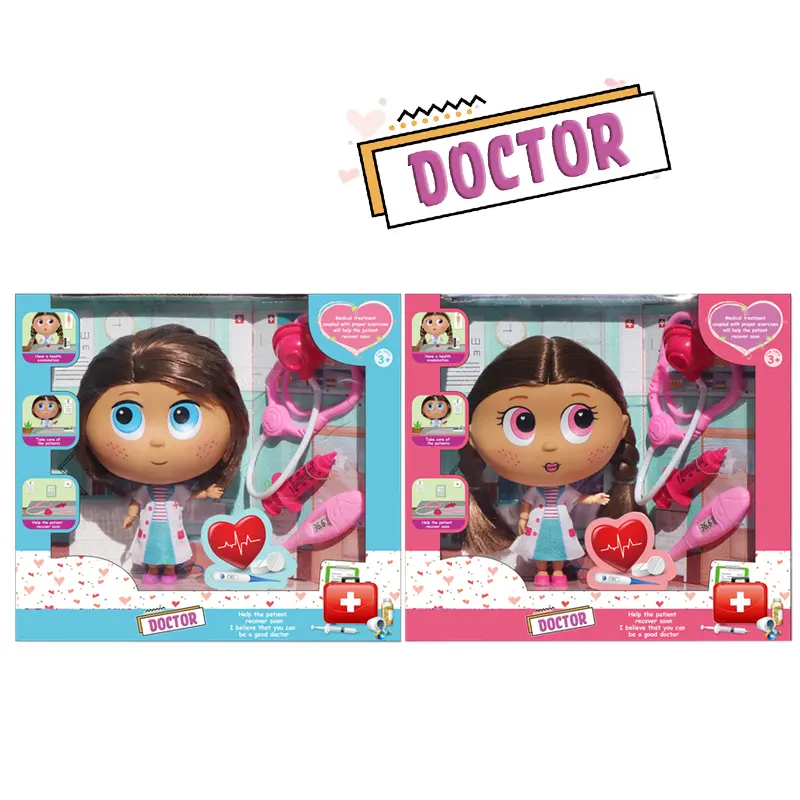 Hot Sale Baby Doll Doctor Doll Toy 7.5 Inch Big Head Little Baby Dolls Sets For Baby