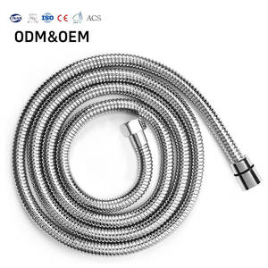 Manguera de Ducha Moderna y Duradera de Acero Inoxidable con Interior de PVC, Trenzada Flexible, Acabado Cromado, a Prueba de Fugas y Antioxidante para Uso en Baños - Product Image 1