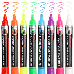 <span class=keywords><strong>Marqueur</strong></span> liquide à pointe ronde Mobee P-520, vente en gros, personnalisé, non toxique, assortiment de 8 couleurs, marqueurs à craie <span class=keywords><strong>pour</strong></span> <span class=keywords><strong>tableau</strong></span> <span class=keywords><strong>noir</strong></span>, stylo à craie - Product Image 1