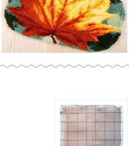 Trống GốI Móc lưới vải Kit với gỗ cong chốt móc công cụ cho chốt móc gối tấm thảm vải (43x43cm cm) - Product Image 4