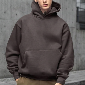 Fabricants de sweats à capuche pour hommes en molleton polyester/coton épais 420 GSM, imprimés sur mesure OEM, avec embossage 3D, pour l'hiver, grandes tailles - Product Image 3