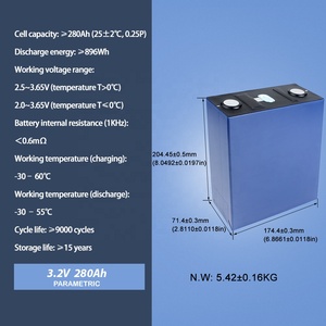 CALB Lifepo4 3.2V 280Ah Lifepo4 충전식 배터리 대용량 <span class=keywords><strong>9000</strong></span> + 사이클 가정용 에너지 저장 전원 은행 태양열 RV - Product Image 4