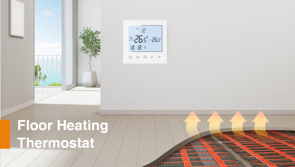 Beok TDS21 Touch Screen Wifi Room Thermostat for Floor Heating