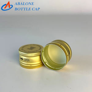 25 मिमी थ्रेडेड एल्यूमीनियम कैप के लिए अनुकूलित एंटी-चोरी एल्यूमीनियम कैप - Product Image 1