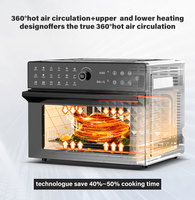 Four à Air Chaud Multifonction Écran Tactile + Commande Rotative 18-en-1 30L Économe en Énergie Compatible Lave-Vaisselle Usage Domestique