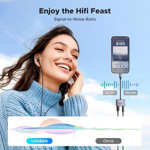 UGREEN-Chargeur casque USB C vers 3.5mm, câble <span class=keywords><strong>adaptateur</strong></span> de type C, convertisseur d'écouteurs AUX 3.5mm pour <span class=keywords><strong>Huawei</strong></span> Samsung - Product Image 4