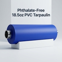 Bâche en PVC enduite de couteau, sans phtalates, 18,5 oz, écologique, conforme REACH/RoHS