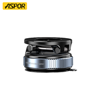 Support magnétique pour téléphone ASPOR A708 en alliage, rotation à 360 degrés, angle réglable pour bureau/mur/voiture/ventouse de pare-brise