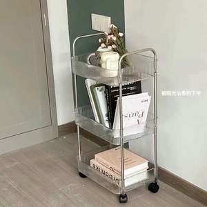 Étagère de rangement mobile de luxe léger pour la maison, étagère de rangement multi-niveaux, supports et étagères de rangement pour articles de location et collations - Product Image 5