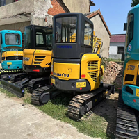Mini-excavatrices Komatsu Pc30 Pc25 Pc35 d'occasion de 35 tonnes à vendre, équipement de construction compact et efficace avec moteur, boîte de vitesses