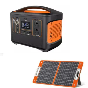 Ftsh Solar generator 110v 220V 500w 1000w dc/ac solar emergency outdoor portable power station 500w