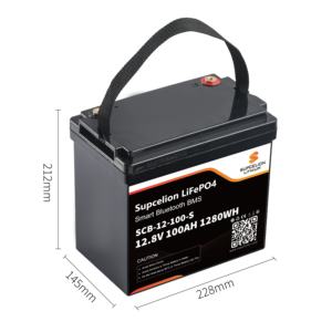 แบตเตอรี่ลิเธียม12V100Ah คุณภาพสูงชั้นหนึ่งสำหรับเก็บพลังงาน RV ก้อนแบตเตอรี่ลิเธียมไอออน - Product Image 4