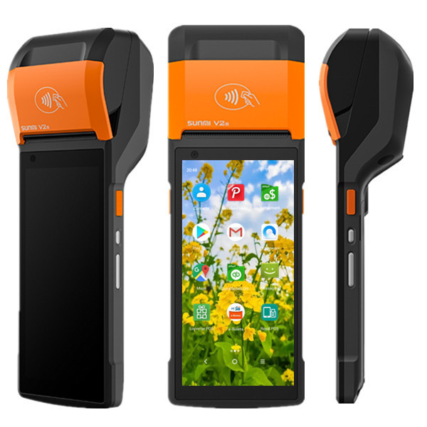 SUNMI V2S Handheld Pos System Wifi NFC GMS Scanner Google Playstore Android 11 Billing Machine Touch Screen Smart Pos Terminal
