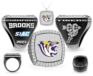 แหวนแชมป์กีฬาแบบดั้งเดิมรูปหัวใจเคลือบทองคำสีกุหลาบ ทำจากโลหะผสมสังกะสีเคลือบเงา พร้อมโลโก้สั่งทำส่วนตัว - Product Image 2