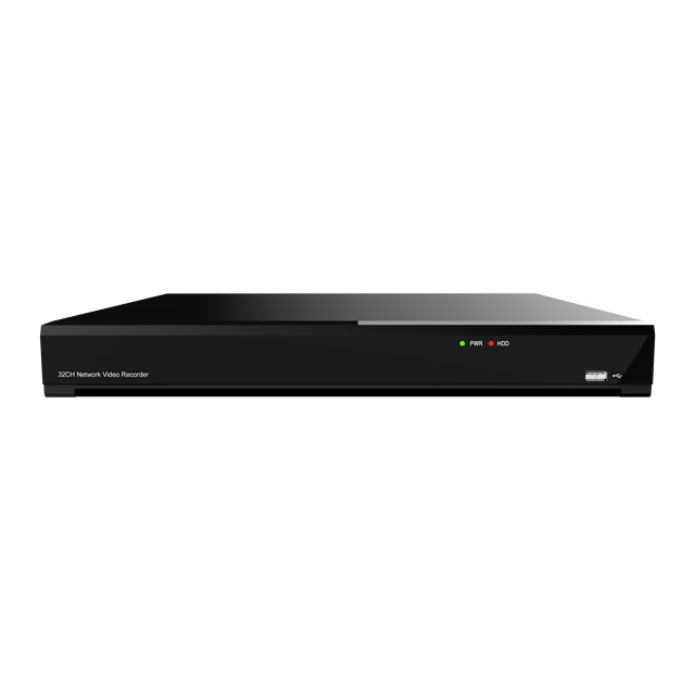 32CH 16 POE 1U 2HDDs Max 320Mbps Bandwidth 4K H.265 Facial Recognition License Plate Recognition Pro AI Network Video Recorder
