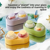 Produit Tendance 2026 : Moules à Glaçons Ronds en Silicone Sans BPA, Grande Capacité, Portables, avec Couvercle Amovible Anti-Fuite