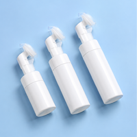 Flacon pompe rond pour mousse nettoyante visage 100ml 120ml 150ml 180ml 200ml avec tête de mousse en silicone