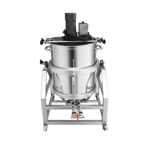 Miscelatore a Tamburo Elettrico in Acciaio Inox ad Alta Efficienza con Setaccio Vibrante per Miscelazione e Setacciatura di Polveri Alimentari - Product Image 1