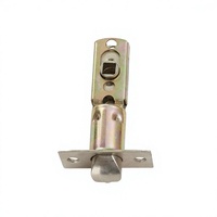 Serrure électronique universelle à clé standard américaine, loquet réglable 60-70 mm, zincé, pour intimité/passage, s'adapte aux trous de porte universels