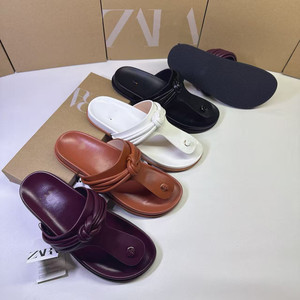 Infradito con Piattaforma Stile Europeo-Americano alla Moda per <span class=keywords><strong>Donna</strong></span>, <span class=keywords><strong>Scarpe</strong></span> Estive da Spiaggia Morbide Antiscivolo con Tomaia in PU e Suola in TPR - Product Image 2