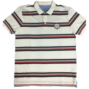 เสื้อยืดโปโลสำหรับผู้ชายเข้ารูปแขนสั้นสีพื้นพิมพ์ลายลำลอง - Product Image 3
