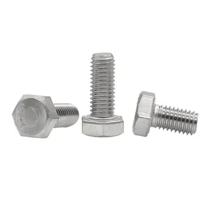 Bu lông và đai ốc các nhà sản xuất 253ma 254smo s31254 thép không gỉ 14*50 DIN 933 Hex bu lông