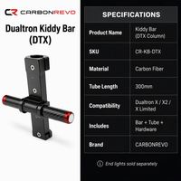 Colonne de direction en fibre de carbone pour trottinette électrique Carbonrevo, pièce de rechange pour fourche avant, ajustement parfait, haute qualité, premium