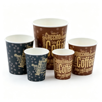 Gobelet en papier jetable personnalisé anti-graisse en kraft pour charcuterie, frites, pop-corn et autres plats à emporter pour fêtes