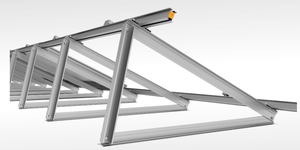 Góc có thể điều chỉnh mái bằng năng lượng mặt trời gắn kết-Khung Nhôm hình tam giác hỗ trợ cho tấm PV - Product Image 5