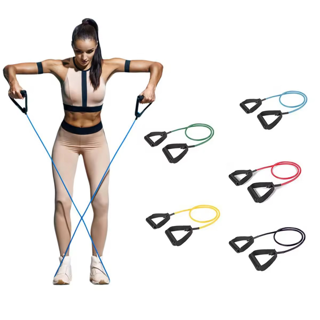 Yx Latex Multifunctional Yoga One Word Tension Rope Strength Training Fitness Elastic Chest Expansion Open Back Band