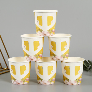 Taza de café expreso de papel personalizada de alta calidad, Individual/doble pared, 7oz, respetuosa con el medio ambiente, con mangas de mango - Product Image 5