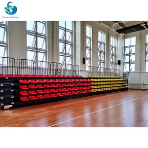 อัฒจันทร์พับเก็บได้อัตโนมัติเต็มรูปแบบ HDPE สำหรับโรงยิม / อัฒจันทร์แบบพับเก็บได้ - Product Image 3