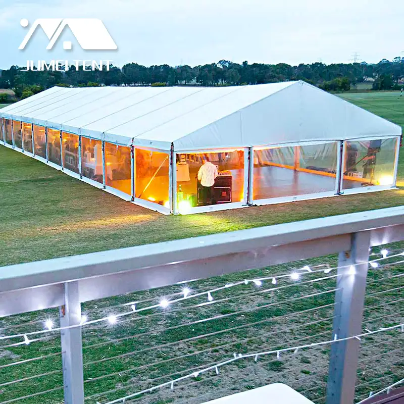 Большая свадебная палатка Guangzhou с белым шатром для вечеринок на открытом воздухе на 1000 человек