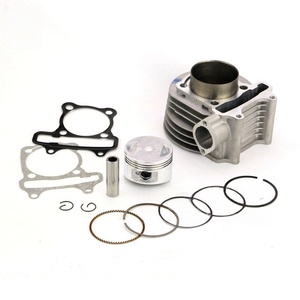 Pièces détachées pour motocyclette Kit cylindre de moteur Jeu de segments de piston 58.5/61mm Mise à niveau 150 à <span class=keywords><strong>180</strong></span> Convient aux <span class=keywords><strong>GY6</strong></span>-125 - Product Image 1