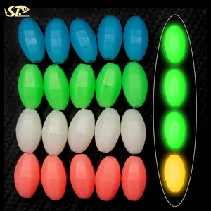 SUPERIORFISHING Palmer Glow Beads Perles lumineuses de pêche Fluorescent Stopper Fishing Bait Glow Gear Accessoire de pêche