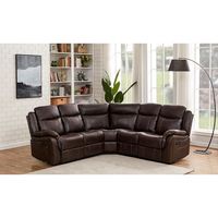 Luxuriöses Leder-Ecksofa mit Elektrischer Liegefunktion Ausziehbar für Villen Modernes Design Komfortable Wohnzimmermöbel mit USB-Anschluss
