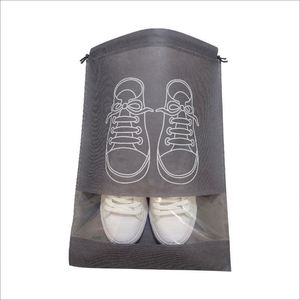 Sac à chaussures en non-tissé avec cordon de serrage, logo personnalisé, couleur sur mesure, idéal pour cadeaux, emballage et voyage – Vente en gros à prix réduit - Product Image 1