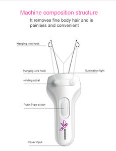 Recortadora de Vello Facial DALING para Mujer, Depiladora Eléctrica Corporal y Facial, Depiladora Profesional para Rostro <span class=keywords><strong>con</strong></span> <span class=keywords><strong>Hilo</strong></span> de Algodón - Product Image 5