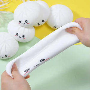 Juguete de simulación de dumplings y bollos rellenos al vapor, de rebote lento, suave, para apretar, descompresión, antiestrés, regalos - Product Image 1