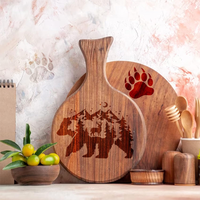 20 pochoirs pour la peinture, pochoirs d'ours, modèle de patte d'ours, pochoirs en bois d'animaux de la forêt