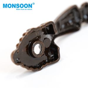 Poignée de porte classique en alliage de zinc pour meubles, 96 mm, 128 mm, pour chambre, commode, armoire, cuisine - Product Image 5