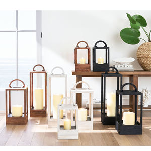 <b>Wooden</b> Hanging Candle <b>Lantern</b> for Home Decor 2025 Eco-Friendly Floor Decor Candle <b>Lantern</b> for Garden Decor - Product Image 4