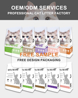 YOZA OEM ODM Vente en gros usine de litière pour chat 100% naturelle, biodégradable, écologique, sans poussière, facile à ramasser et super absorbante